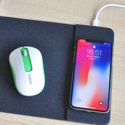 CAFERRIA newest universal qi wireless charging mouse pad gaming mouse pad fast charge cell phone charger pad